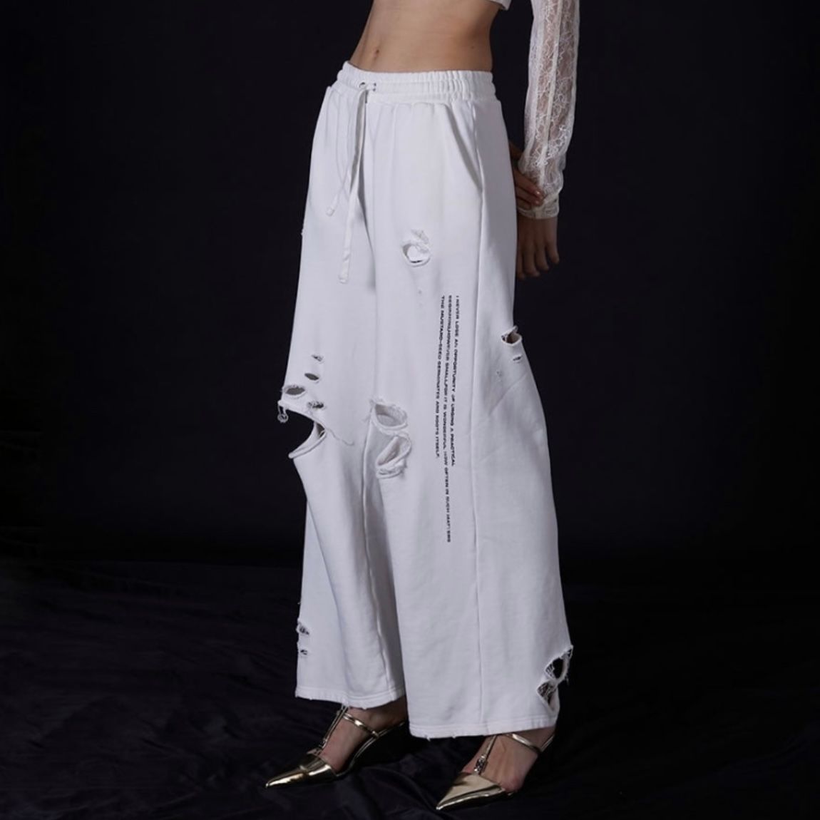 【残り一点】Spray Dyed Damaged Sweatpants