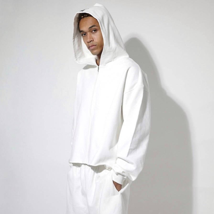 【残り一点】Cut Off Wide Zip Sweat Hoodie