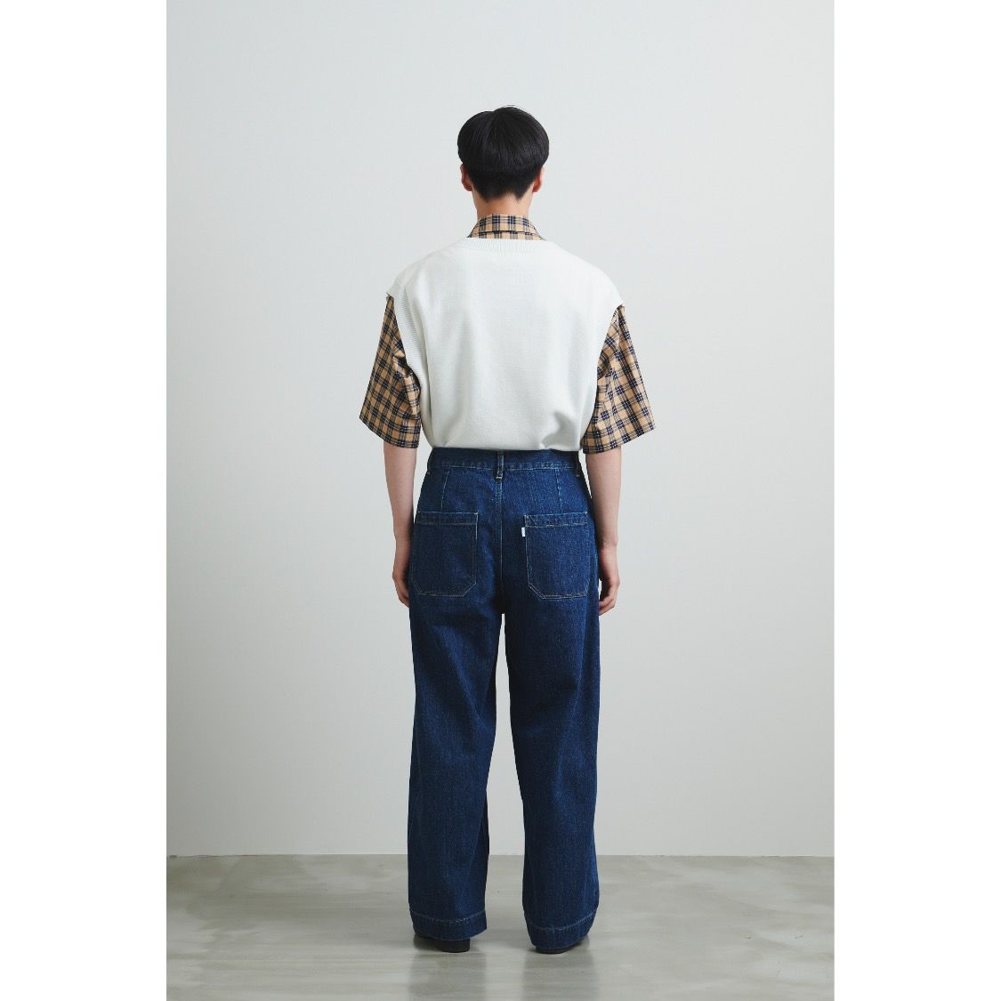 【残りわずか】Washed Denim Single Pleat Pant(PUCH)