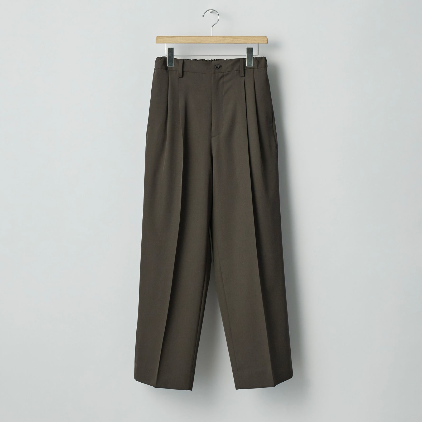 stein ウールスラックス サイズS グレーカーキ ユニセックス ssstein(シュタイン)｜【MEN】EXTRA WIDE TROUSERS/グレーカーキ
