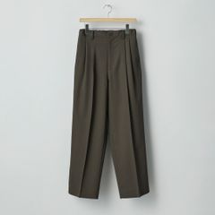 【残りわずか】Two Tuck Easy Trousers(2/90 WOOL GABARDINE)