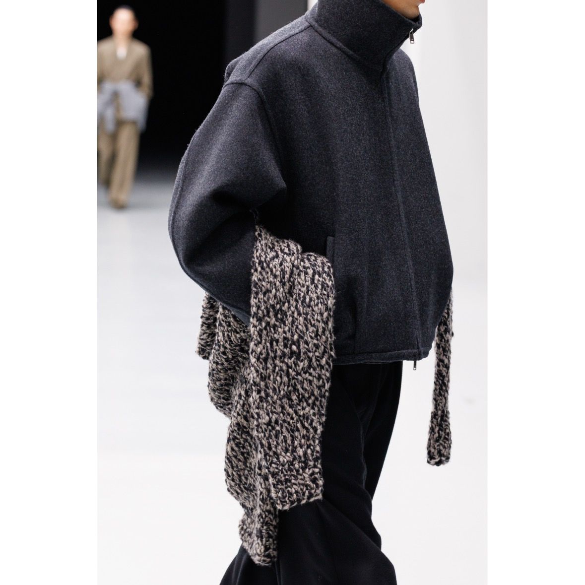 【残り一点】Wool Cashmere Balloon Silhouette Blouson