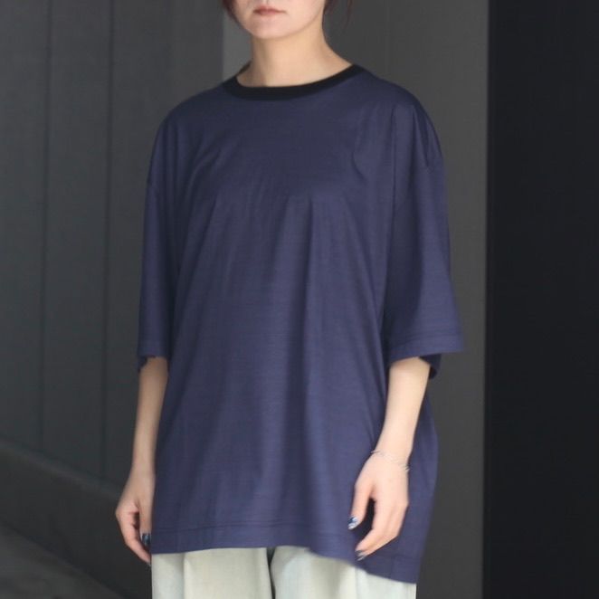 【残り一点】36G Wool Stripe S/S Tee