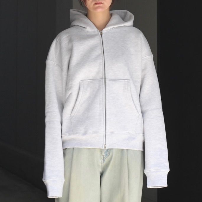 【残り一点】Heather Darted Zip Hoodie