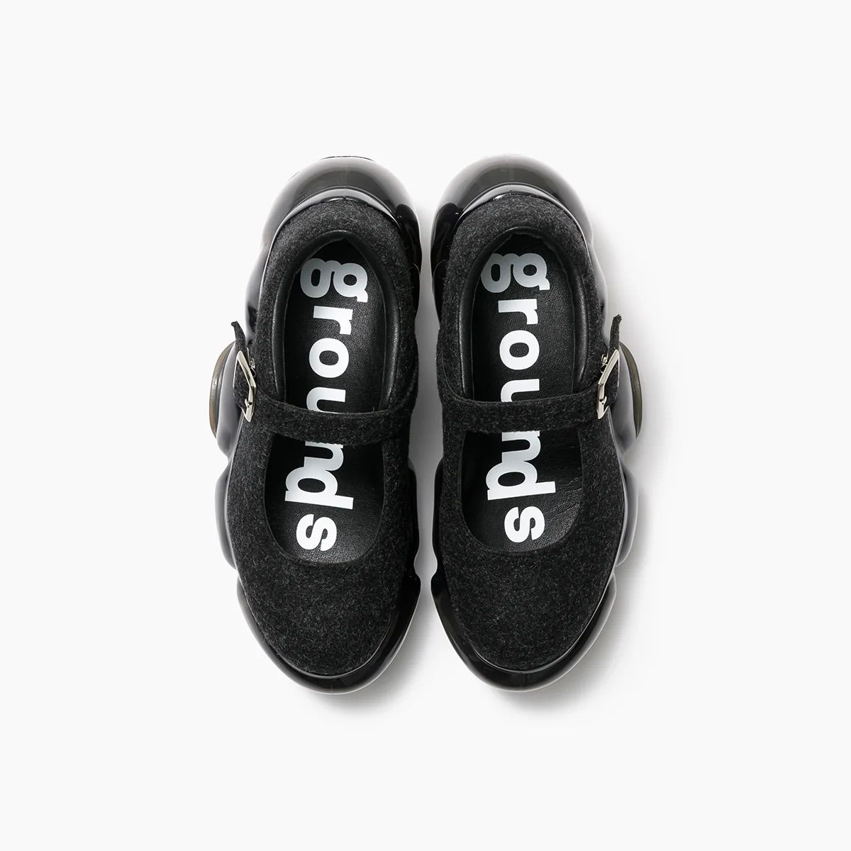 【残り一点】Moopie Felt Pebble(BLACK×BLACK)