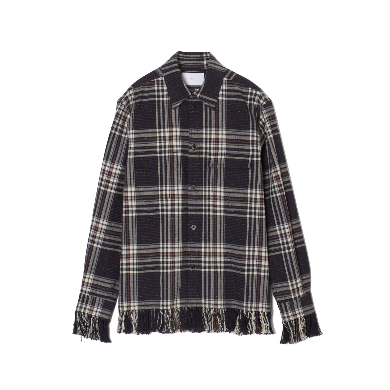 SUGARHILL - 【残り一点】Jazz Nep Ombre Plaid Fringe Blouse | ACRMTSM ONLINE STORE