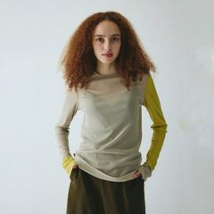 【残り一点】Crew Neck Mesh Inner Tops