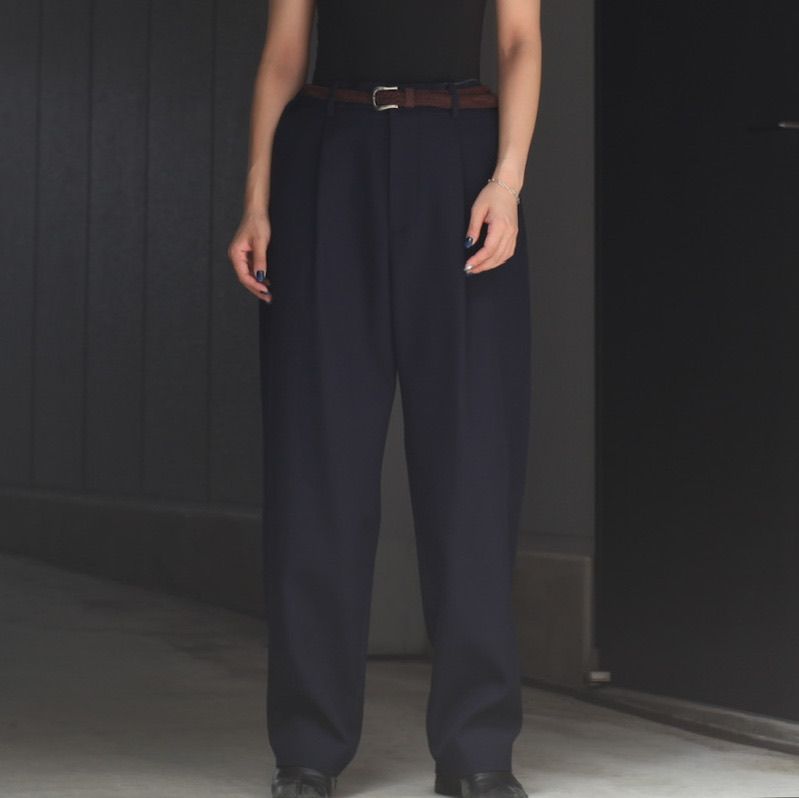 ATON - 【残り一点】Back Satin Tapered Pants | ACRMTSM ONLINE STORE