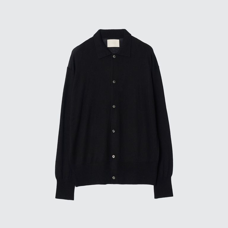 YOKE - 【残り一点】Silk Cashmere Sheer Shirt Cardigan | ACRMTSM 