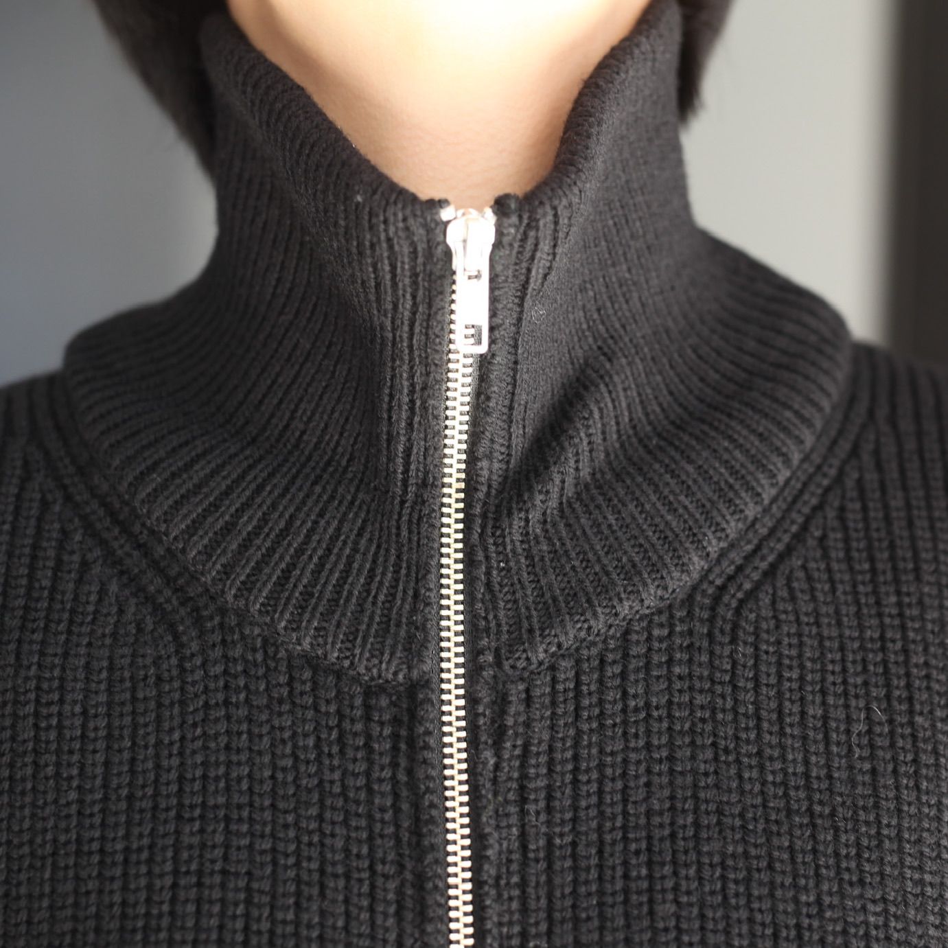 肩幅51cm【定価55000】TTT_MSW drivers ZIP UP KNIT ニット