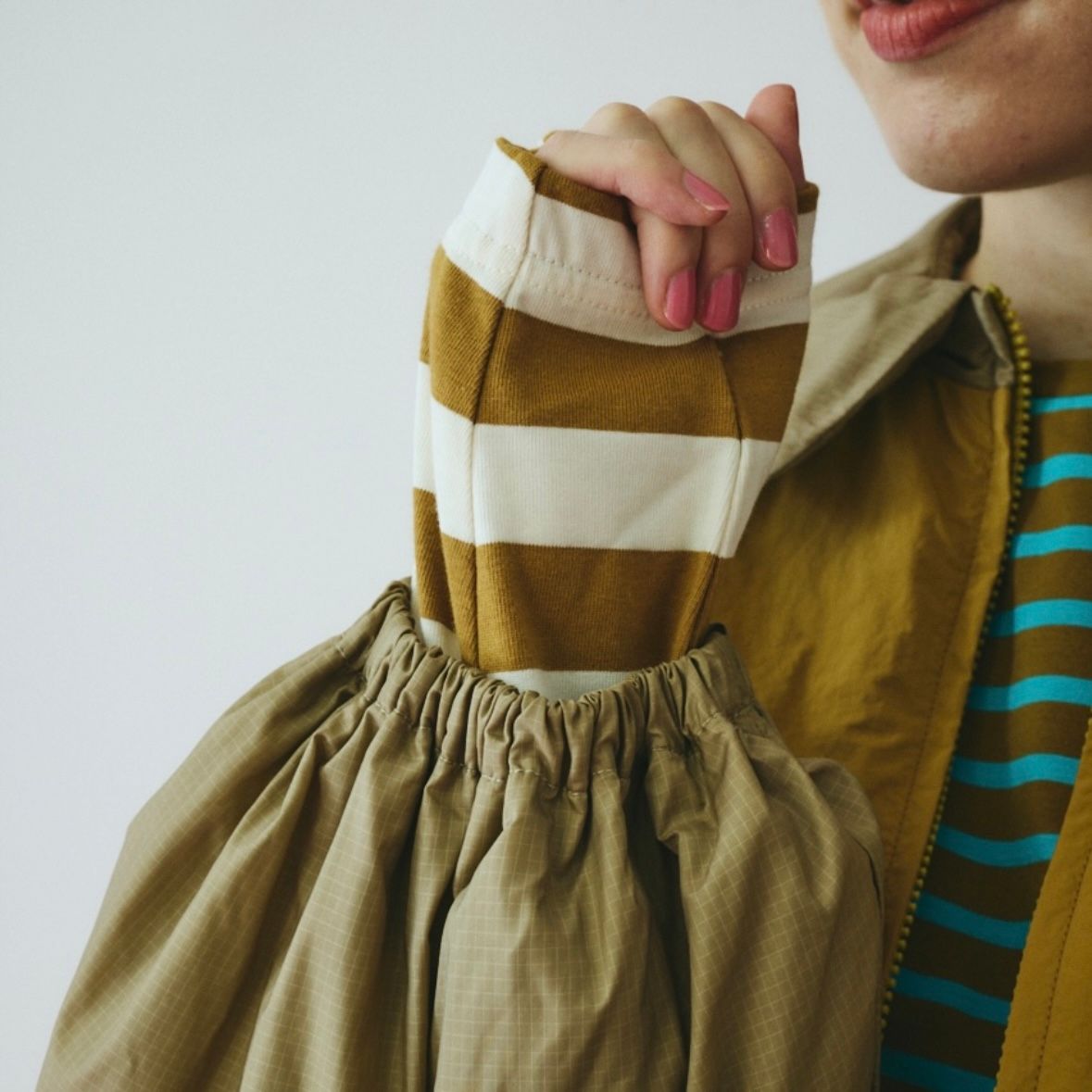 【残り一点】Round Collar Balloon Blouson