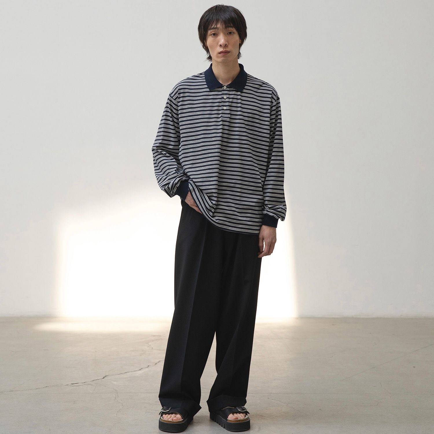 【残り一点】Brief Stripe Rugby Tee