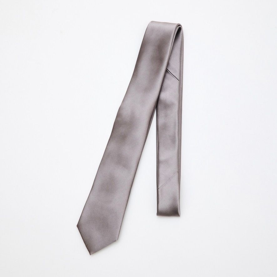 【残りわずか】70mm Narrow Tie(GREY)