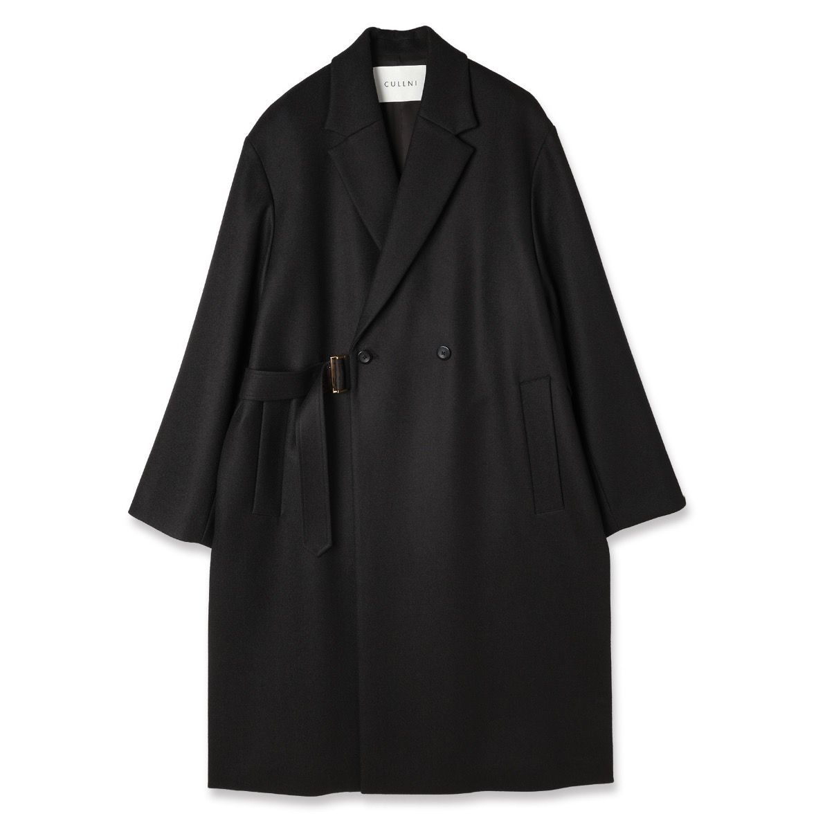 【残り一点】Wool Melton Tie Locken Long Chester Coat