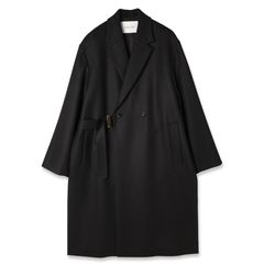 【残り一点】Wool Melton Tie Locken Long Chester Coat