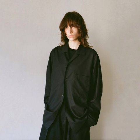 【残り一点】Wool Open Collar Shirt