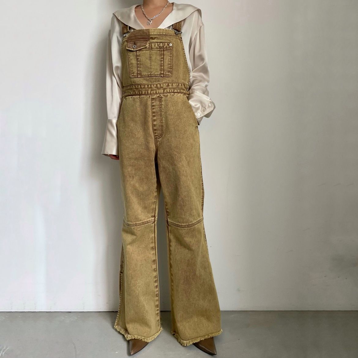NOUNLESS VINTAGE LIKE DENIM OVERALL グリーン F2eXitTGsyUf.jpg?width=768