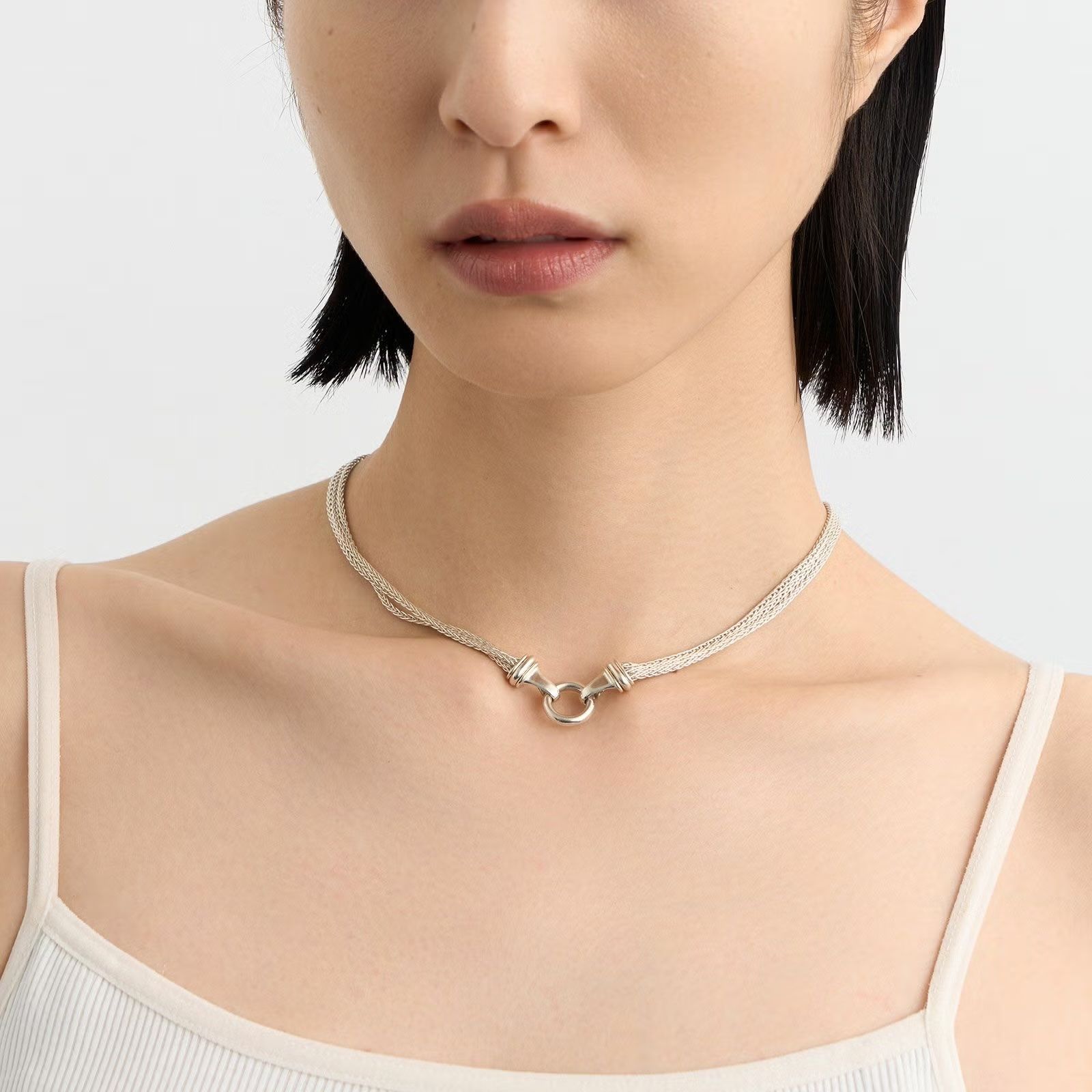 【お取り寄せ注文可能】Circle 3 Chain Necklace