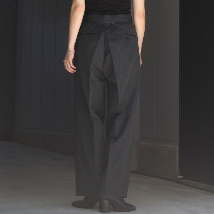 24cmBelted Wide Straight Trousers