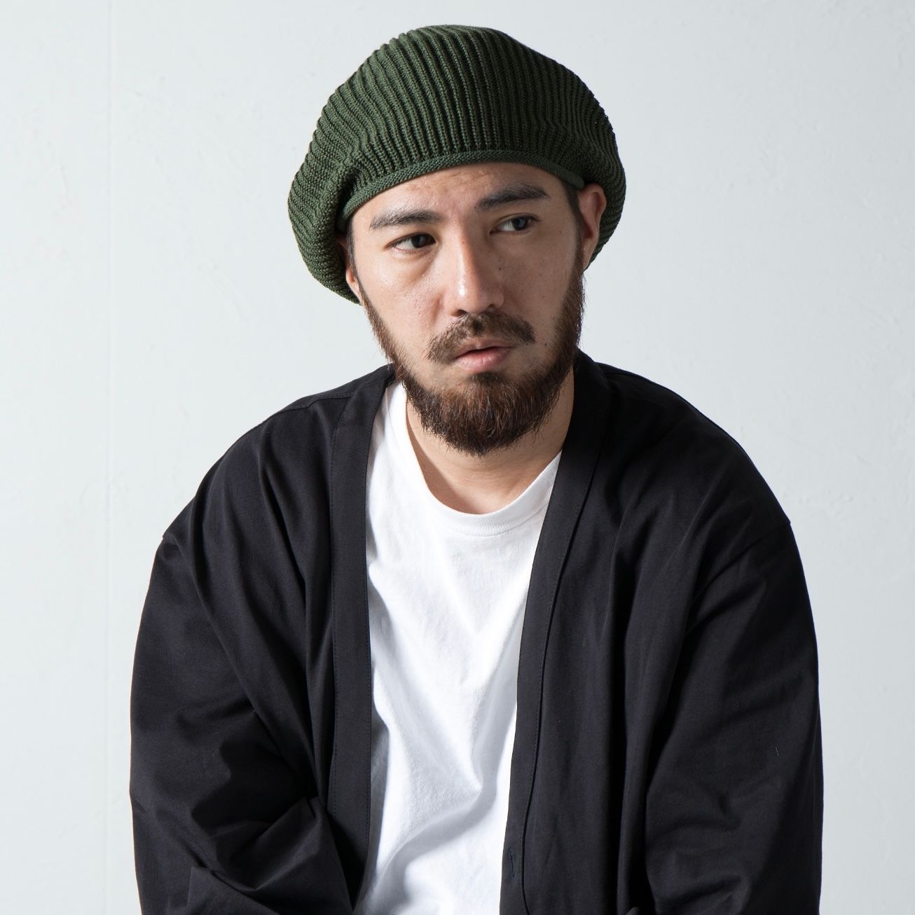 手編みニット帽 ラスタ タム b01