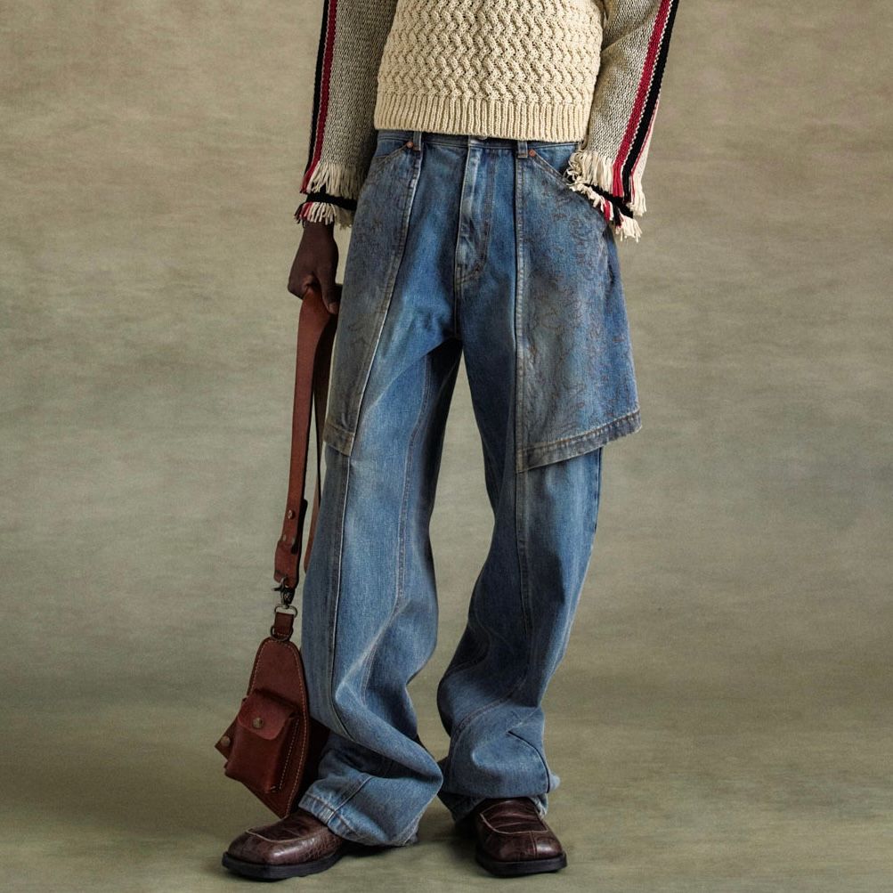 ANDERSSON BELL - 【残り一点】Embroidery Wrap Jeans | ACRMTSM