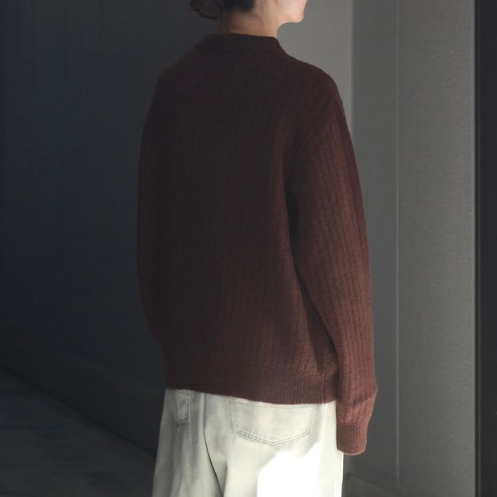 【残り一点】Wo/Ca Rib Moc Neck P/O
