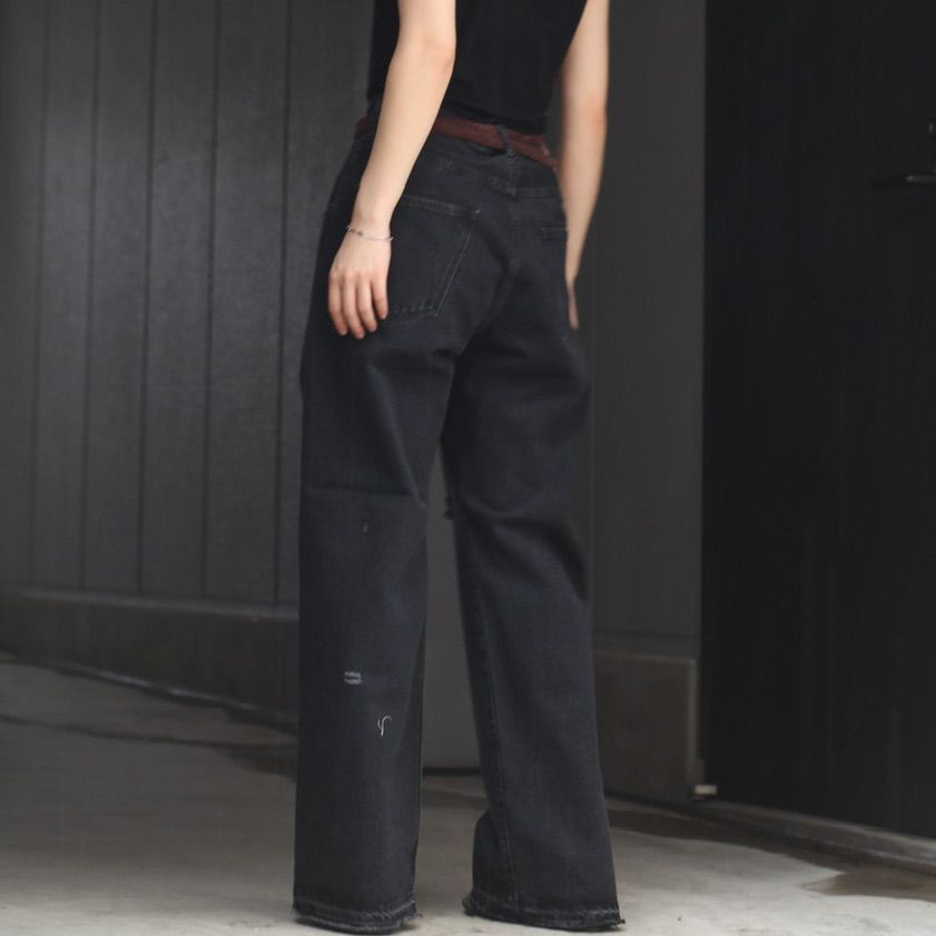 SOSHIOTSUKI - 【残りわずか】Crashed Denim Pants | ACRMTSM ONLINE STORE