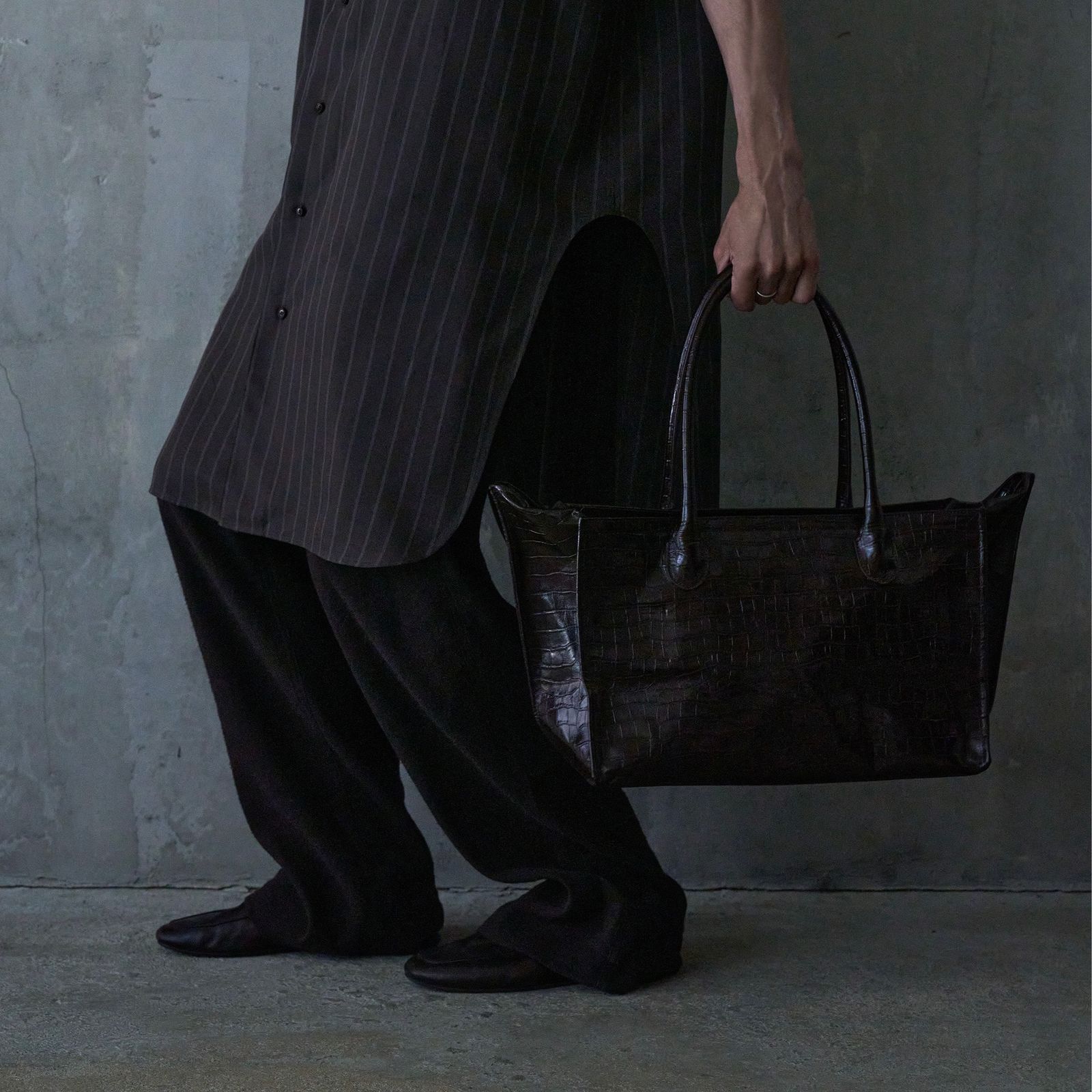 【残り一点】Boston Bag(CROCODILE EMBOSSED)