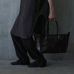 【残り一点】Boston Bag(CROCODILE EMBOSSED)