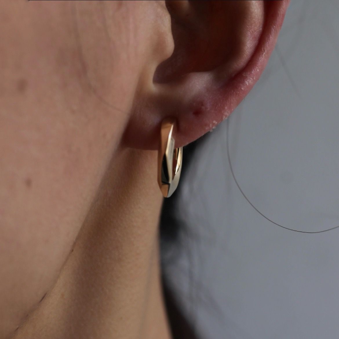 【お取り寄せ注文可能】K10 Crockery Earring_L(GOLD)