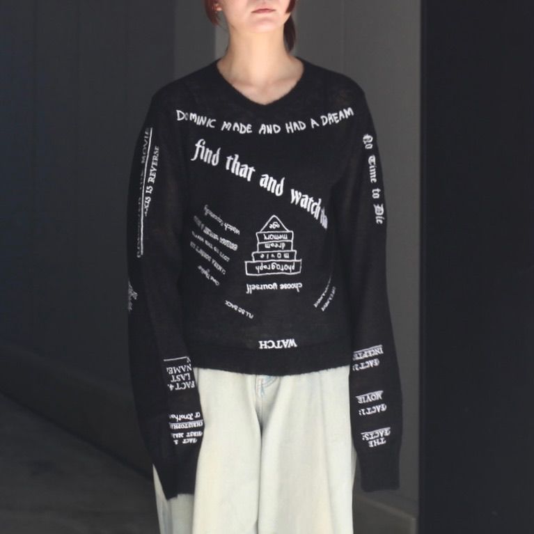 【残り一点】"TATTOO" Mohair Tite Knit