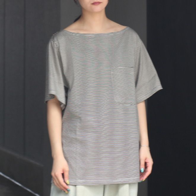 【残り一点】Boat Neck Stripe Tee