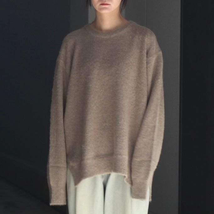 【残り一点】Wool/Alpaca Milled Knit Crew Neck LS