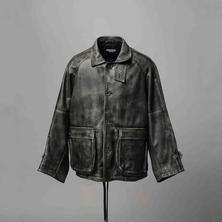 【残り一点】Sheep Leather Front Button Single Blouson