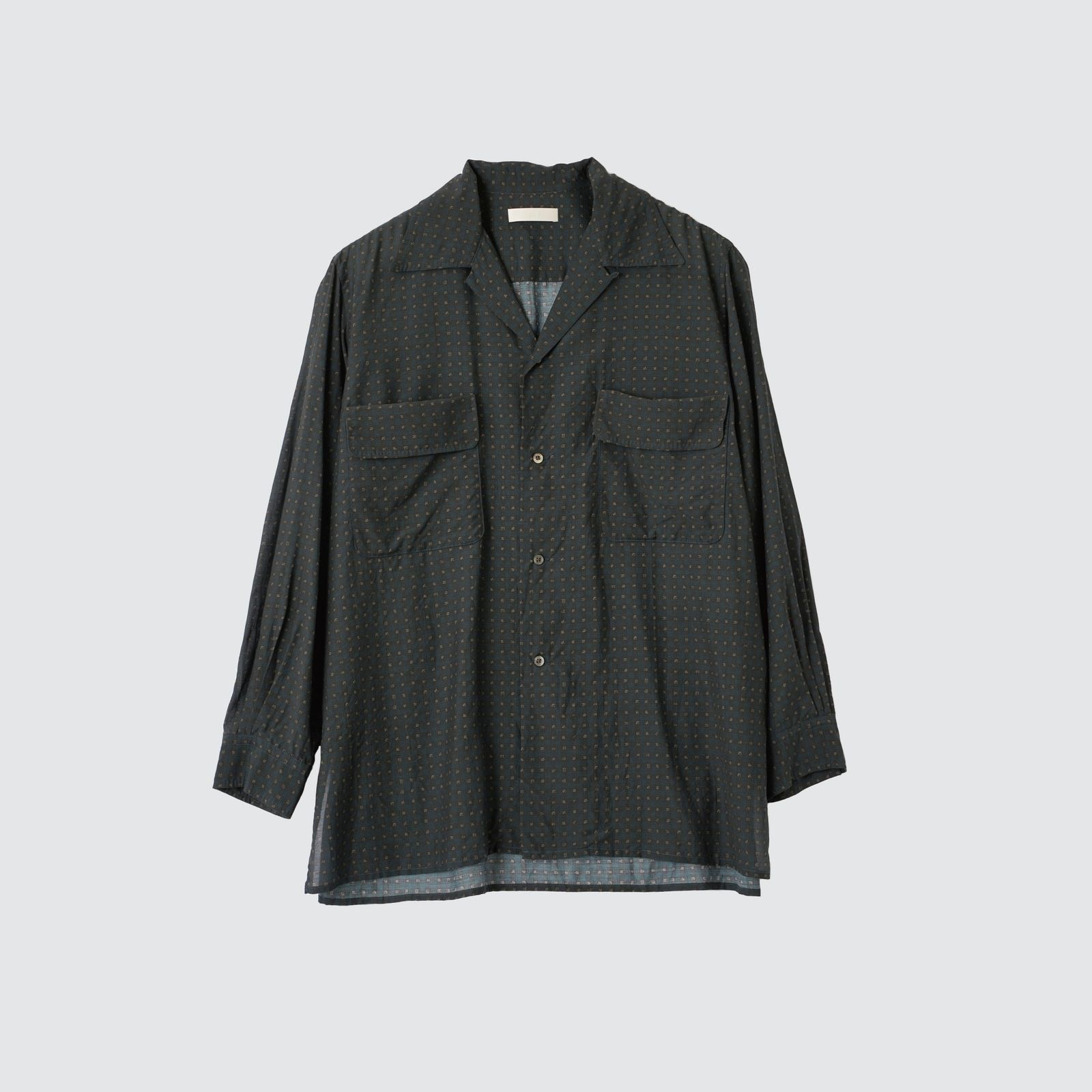 YOKE - 【残り一点】Pixel Low Plaid Open Collar Shirt | ACRMTSM