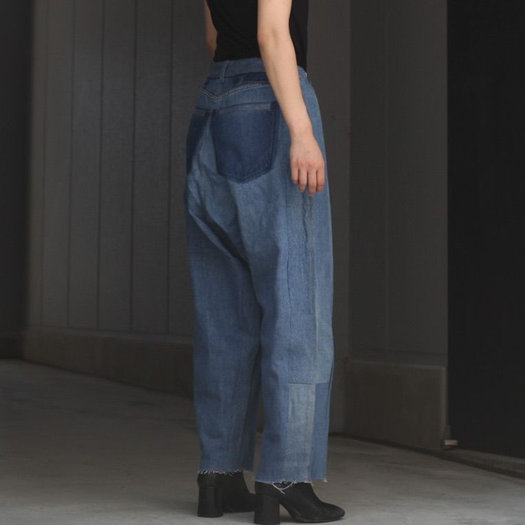 【残り一点】Reconstructed Super Baggy Slacks Denim_1(S)