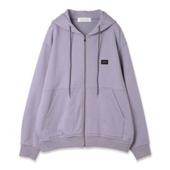 【残り一点】French Terry Embroidery Patch Zip Up Hoodie