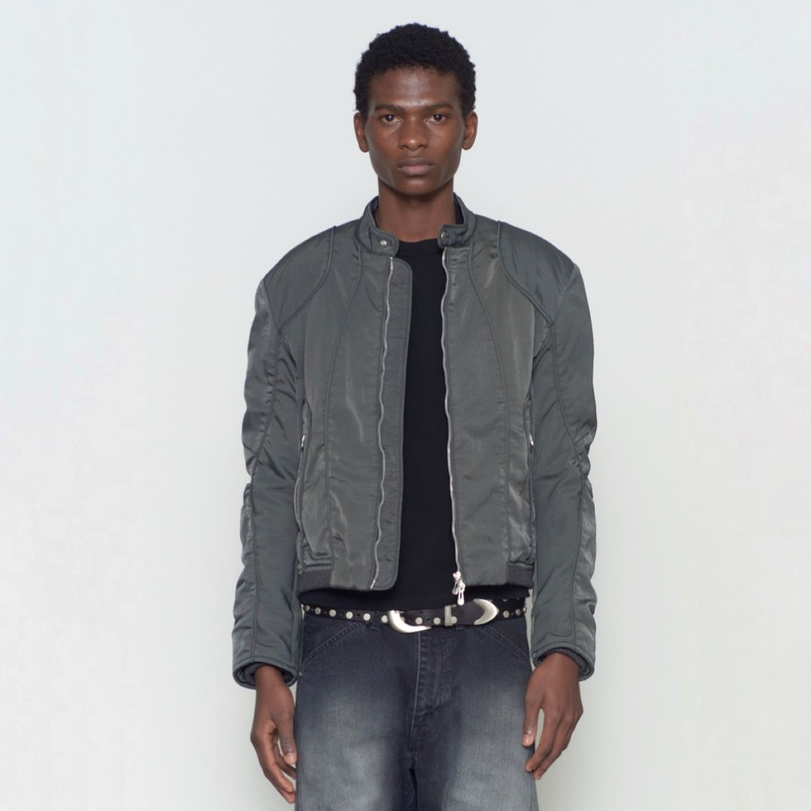 【残り一点】Panelled Padded Moto Jacket