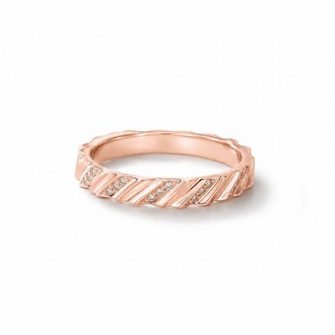 【お取り寄せ注文可能】Denova Ring W / Dia(K18 PINK GOLD)