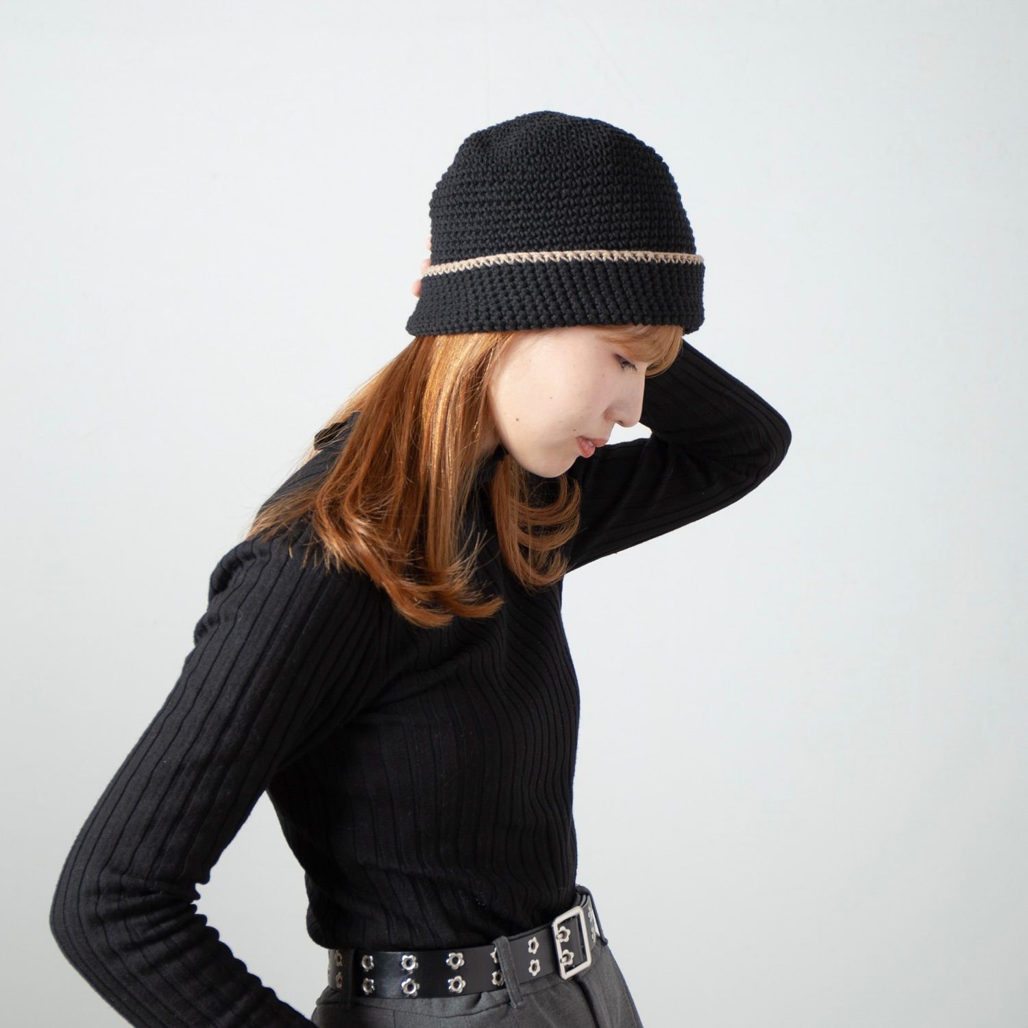 【残り一点】Hand Knit Crusher Cap
