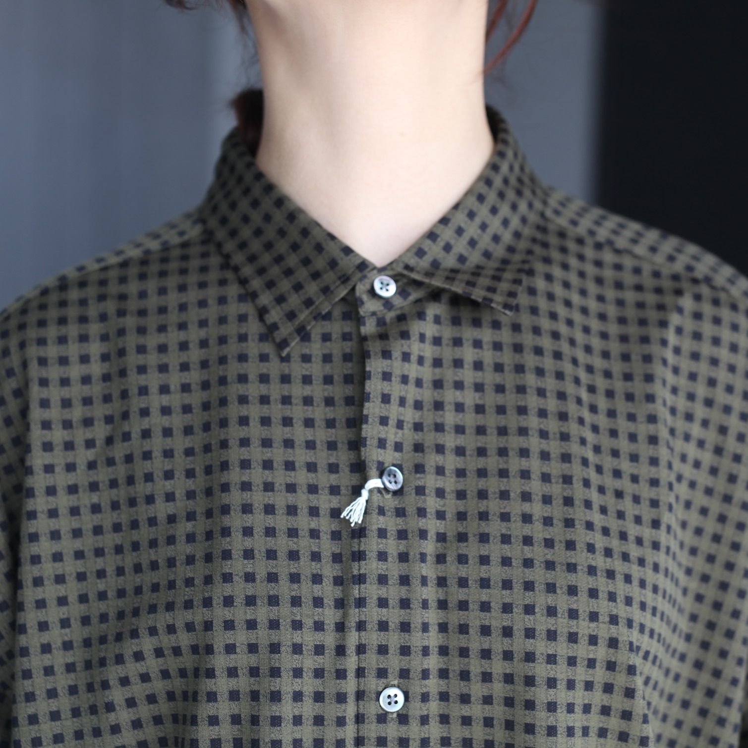 【残り一点】36G Modest Check Shirt