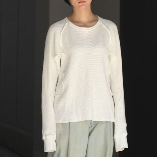 【残りわずか】Waffle Thermal Long Sleeve T-shirt