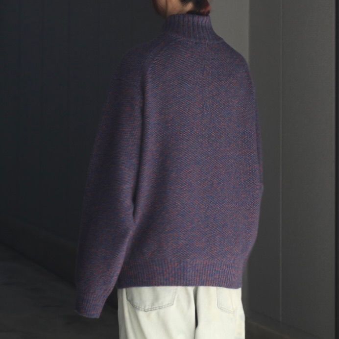 【残り一点】Wool Kanoko Half Zip P/O
