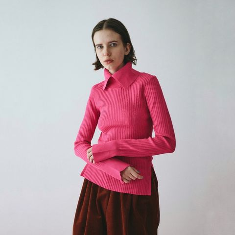 【残り一点】Stand Collar Knit Top