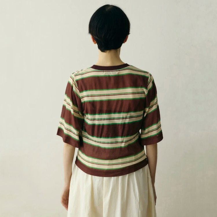 【残り一点】Border Half Tops