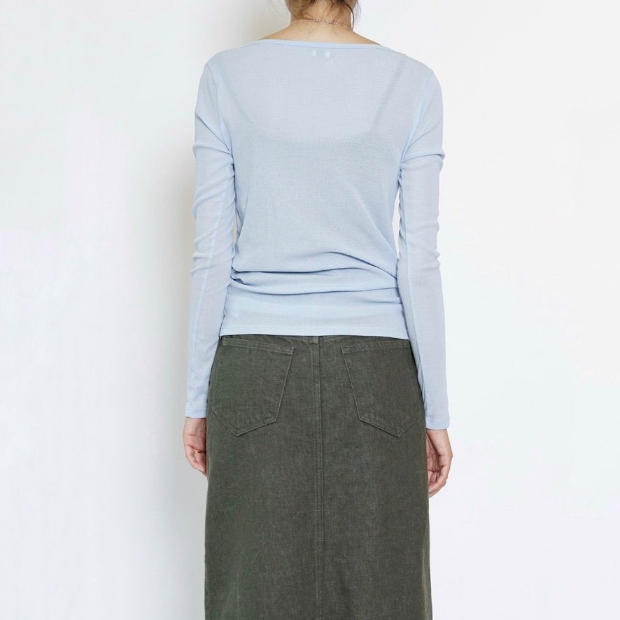 【残り一点】Sheer Teleco Boat Neck Top L/S