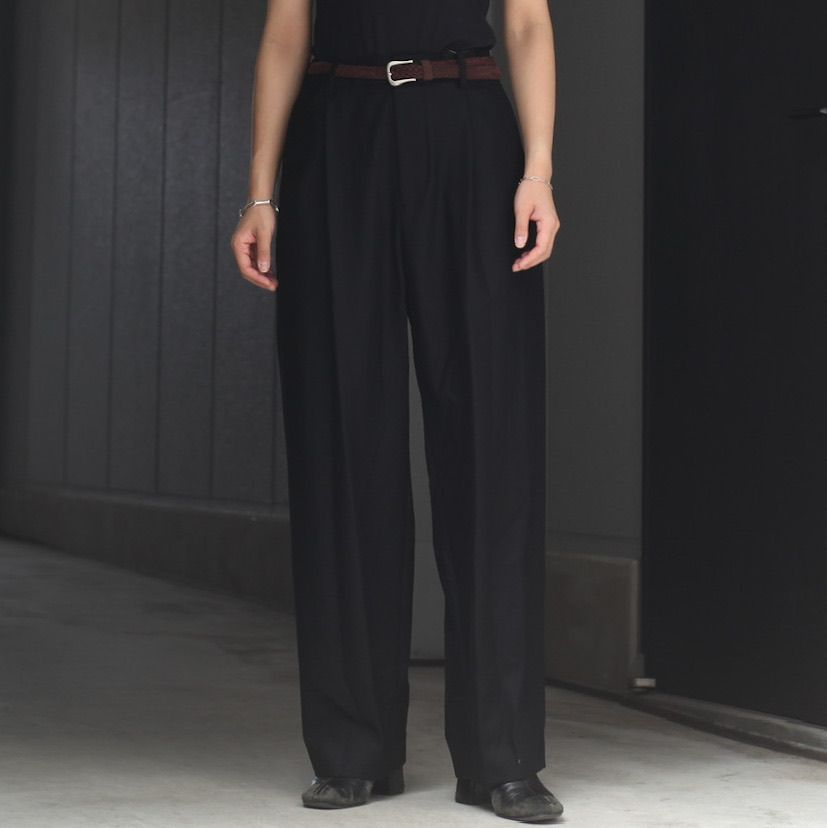 ATON - 【残り一点】Merino College Flannel Twide Pants | ACRMTSM