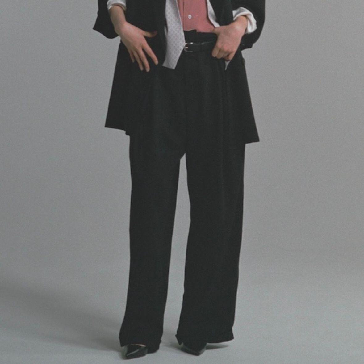 【残り一点】Double Inverted Tuck Trousers