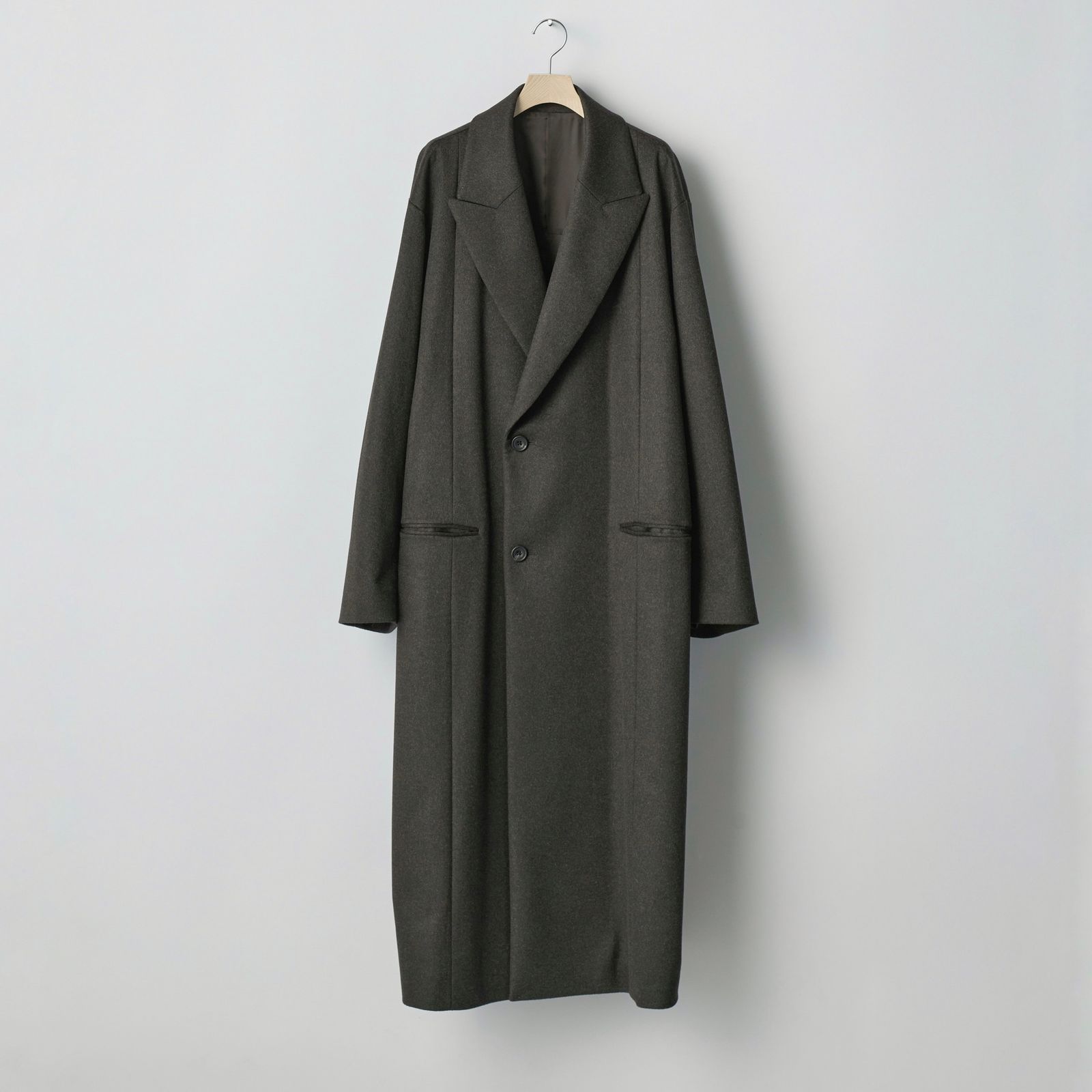 【残り一点】Oversized Maxi Length Peak Lapel Coat(CASHMERE)