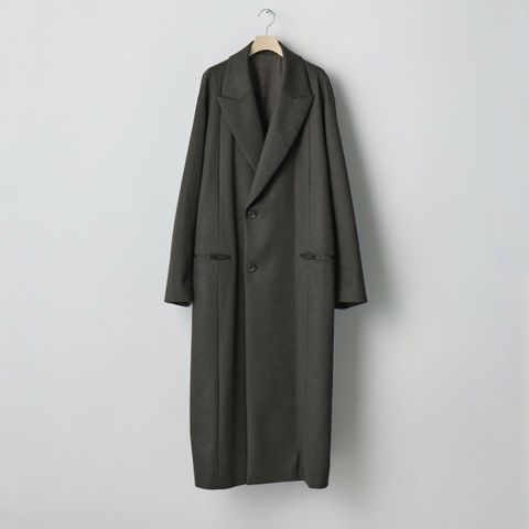 【残り一点】Oversized Maxi Length Peak Lapel Coat(CASHMERE)